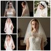 Head Covering White Bridal Veil Lace Bridal Tulle Veil Retro European Wedding Veil  Wedding Photos