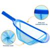 Pool Skimmer Net Deep Fine Mesh Solid Plastic Frame Detachable Pole Large Capacity Heavy Duty Leaf Fine Debris Pool Cleaning Net Pool Accessories