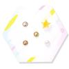 Earrings PiPPi just stick with a sticker Favorite color Compatible with metal allergies Oshikatsu star set yellow