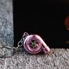 Electric Mini Turbo Turbocharger Keychain Spinning Turbine Key Chain Pendants