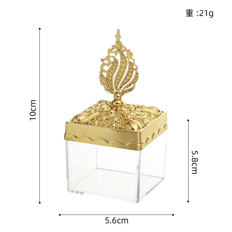 Creative Plastic Candy Box, Palace Banquet Wedding Candy Box, Electroplated Silver New European Plastic Storage Box