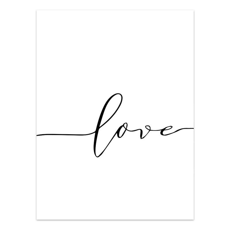 Черно-белая любовь, держась за руки, холст, картина, плакаты на скандинавскую тему и принты, настенные художественные фотографии, гостиная, семейный домашний декор