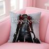 game horror BBloodborne Cushion Cover Pillow Case Soft Friendly Fabric  Concealed Zipper