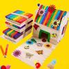100Pcs Natural Wooden Ice Cream Sticks DIY Craft Wood Strips Kids Art Handicraft Supplies