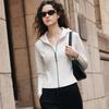 GIOVANNI VALENTINO Women's Zip-Up Stand Collar Sweatshirt Jacket