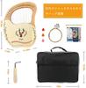 Wooden Harp with Metal Suitable for Easy to Includes Tuning Wrench Storage for Adults and Children 19-String Harp, Strings, Compact, Beginners,