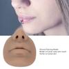 Силиконовая модель для пирсинга, Модель лица для пирсинга с ртом, Гибкая для салонного обучения, Практики пирсинга, Инструменты, Мягкая имитация модели носа, Многоразовая