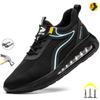 Latest Design Air Cushion Men Work Safety Shoes Anti-smashing Comfortable Breathable Security Construction Boots