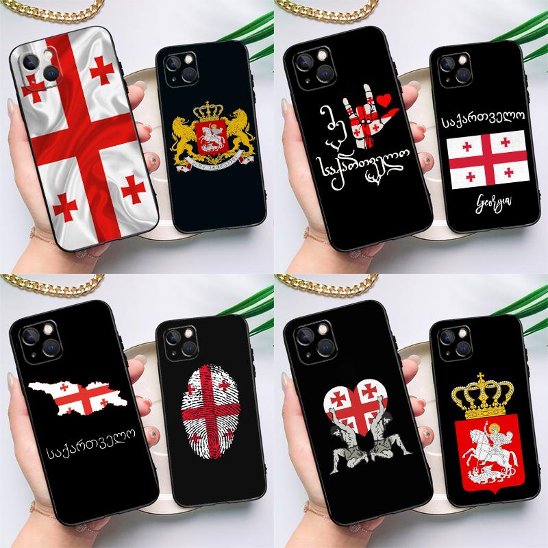 Georgia Flag Case For Samsung Galaxy A17 A06 A16 A26 A36 A56 A55 A35 A15 A32 A52 A13 A33 A53 A14 A34 A54