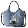 [Moomin] Embroidered 2-way Bag for Women Rmpk-02 Ash Blue (Hatto-Hat)