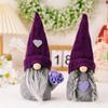 Christmas Gnomes Decorations Purple Handmade Plush Decor Winter Holiday Valentine's Day Ornaments Gift Doll Mom Birthday Gift