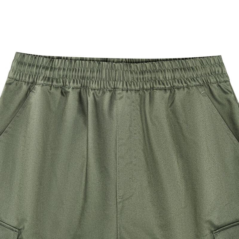 New Balance Knitted Sweatpants Men's Green Moderate Straight Fit Pants AMP31333-DON