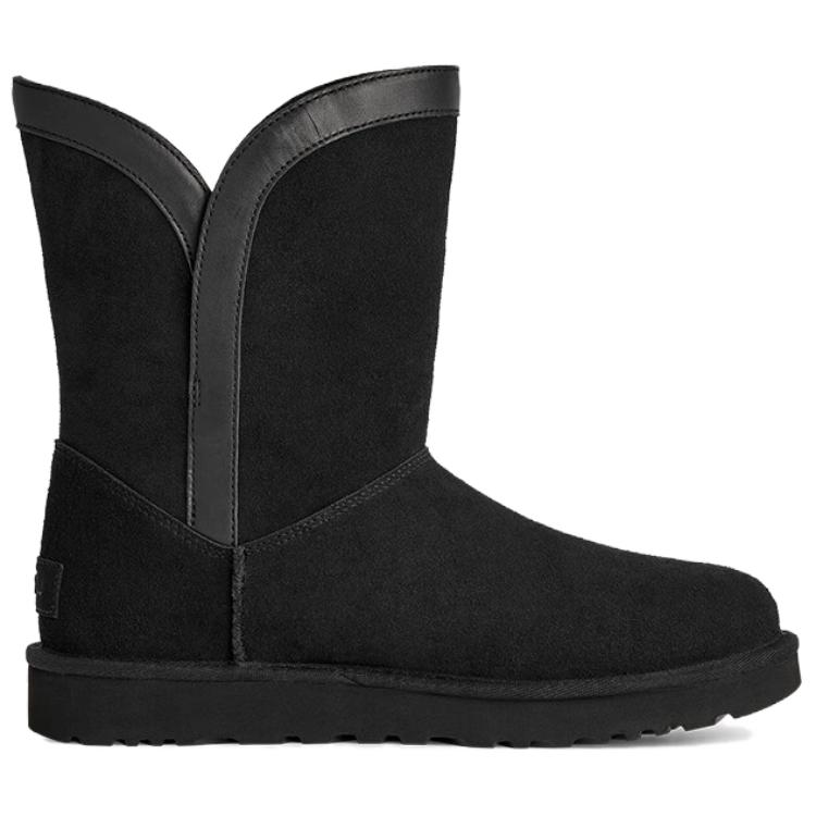 UGG Classic Novelty Short Mid-Calf Snow Boots Women Boots Black 1174515-BLK