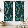 Unicorn Curtains Rainbow Bedroom Girls Decor Boys Dinosaur Curtain Colorful Cartoon Dino For Kids Safari Wildlife Window Drapes