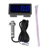 WINGONEER 4 Digit Tachometer Speed Display Speedometer + Proximity Sensor NPN Hall Effect Induction