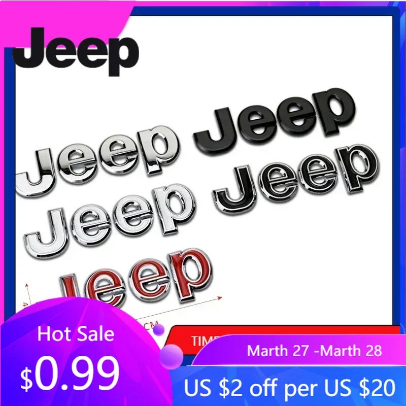 For Jeep For Jeep Wrangler Tj Jk Jl Grand Cherokee Commander Renegade Liberty Compass Patriot Metal Car Front Trunk Side Embl