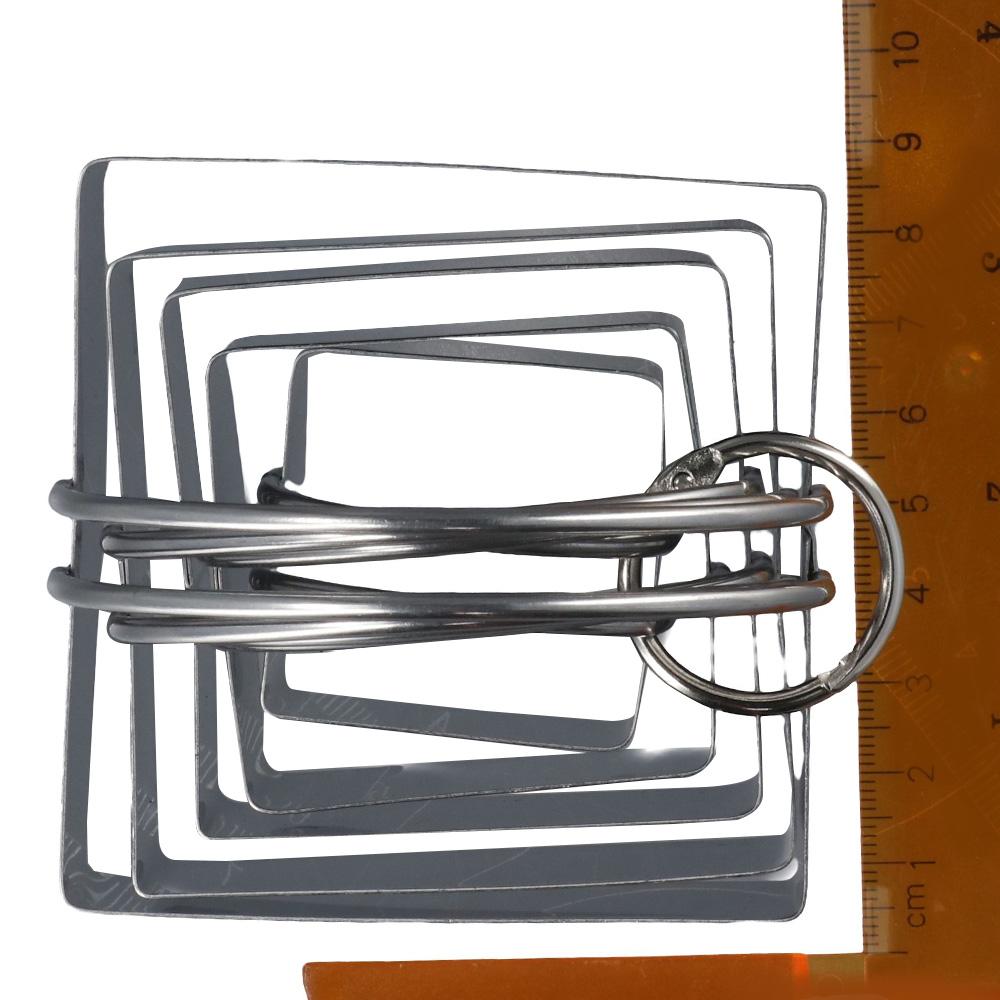 5 Pcs Stainless Steel Biscuit Cutter Molds Square Cookie Mould New Cookie Cutter Set Dough Tools