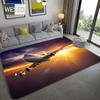 Fashion Airplane 3D Carpet For Home Living Room Soft Flannel Carpet Bed Room Rug Entrance Doormat Boy's Bedroom Rug Children