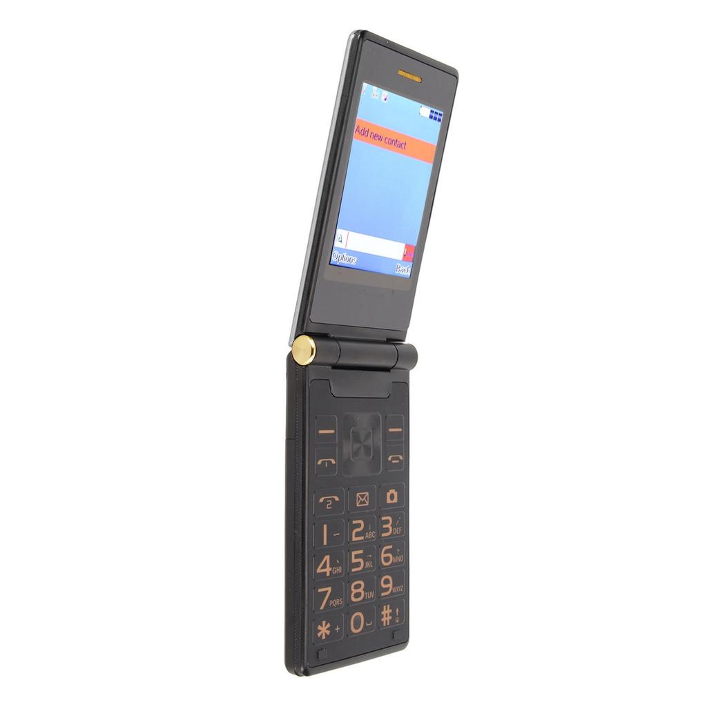 Раскладной телефон, разблокированный для пожилых людей, 2G GSM, телефон с подсветкой, большими кнопками, высокой громкостью, двойным экраном