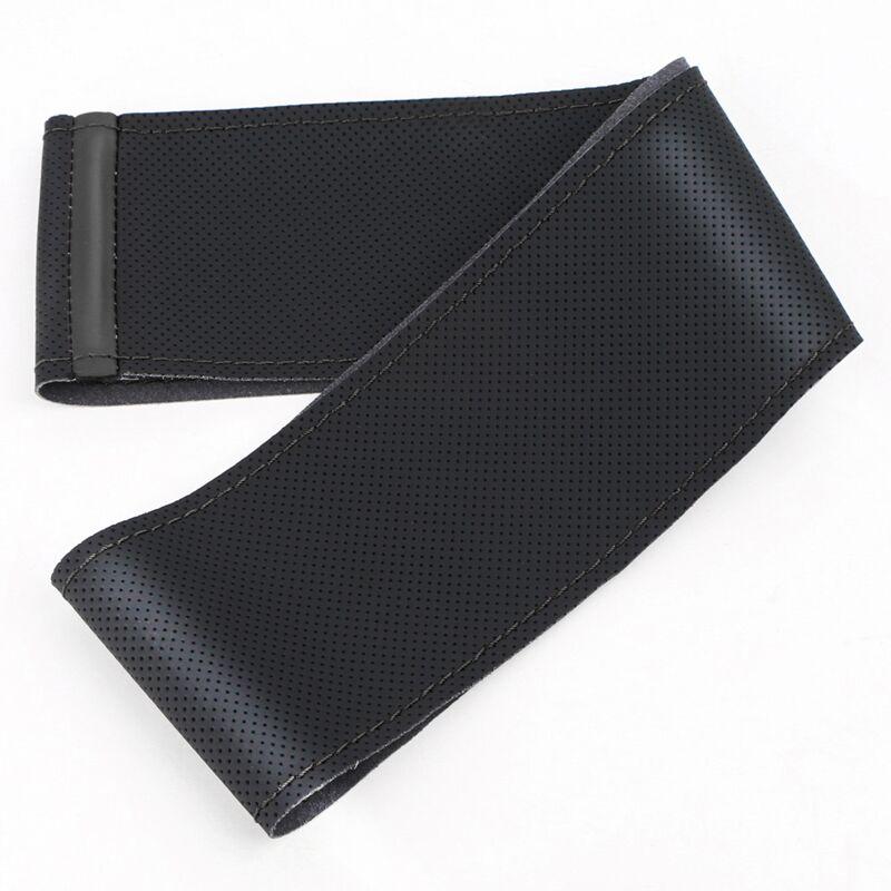 DIY Universal Car Steering Wheel Cover Artificial leather Steering Wheel Wrap Soft Breathable Car Accessories 38cm Auto Supplies