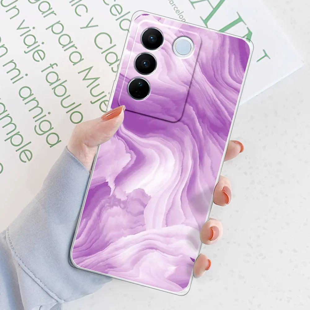 Для Vivo V29 Pro Vivo V29E Чехол-крышка Для Vivo V27E /V27 Pro Прозрачный Мягкий Силиконовый Чехол для Телефона Funda Для VivoS16E /S16 Pro Coque