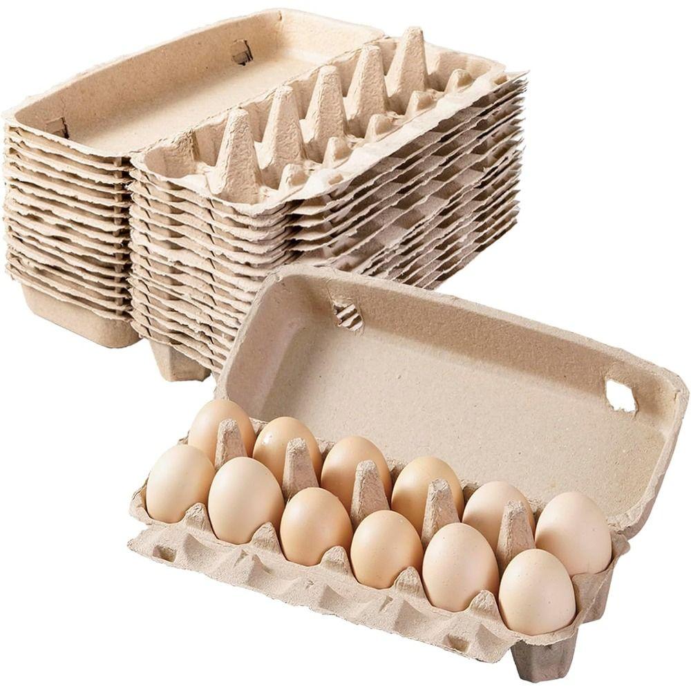 3 шт. натуральный держатель для яиц из крафт-бумаги инструменты для яиц новые коробки для яиц бытовые