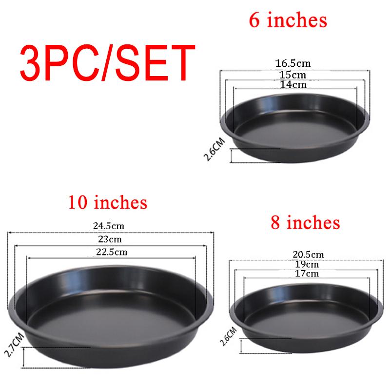 6/8/10 Антипригарное покрытие для пиццы Тарелка Поднос Форма Из Углеродистой стали Антипригарное покрытие Форма для выпечки Кухонные принадлежности для выпечки