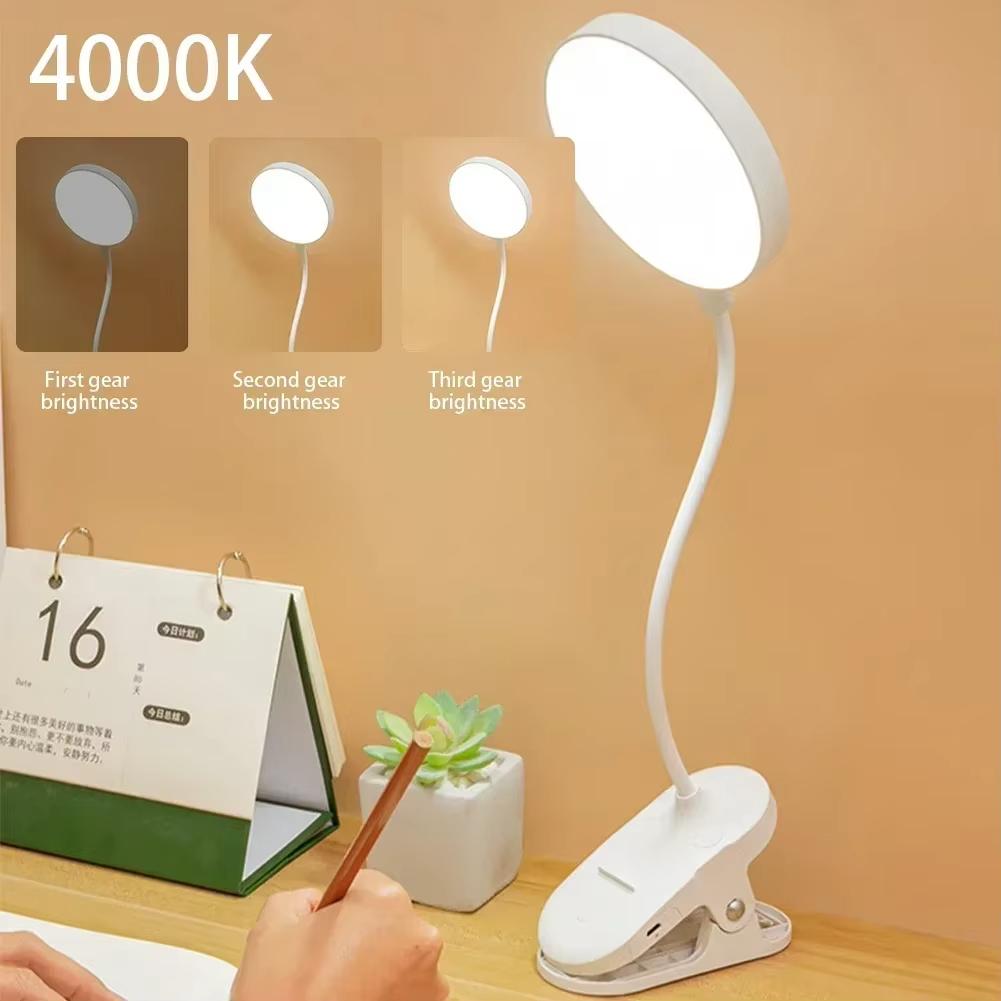 Xiaomi USB Plug-in Table Lamp DC5V Desk Lamp With Clip Bed Reading Book Night Light LED Desk Lamps 3 Modes Dimming Eye Protection