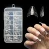 120 Pieces In A Box, Ultra-Short And Semi-Sticky Short Almond Nail Pieces, Semi-Matte And Non-Marking Ultra-Short Almond False Nails, Batch