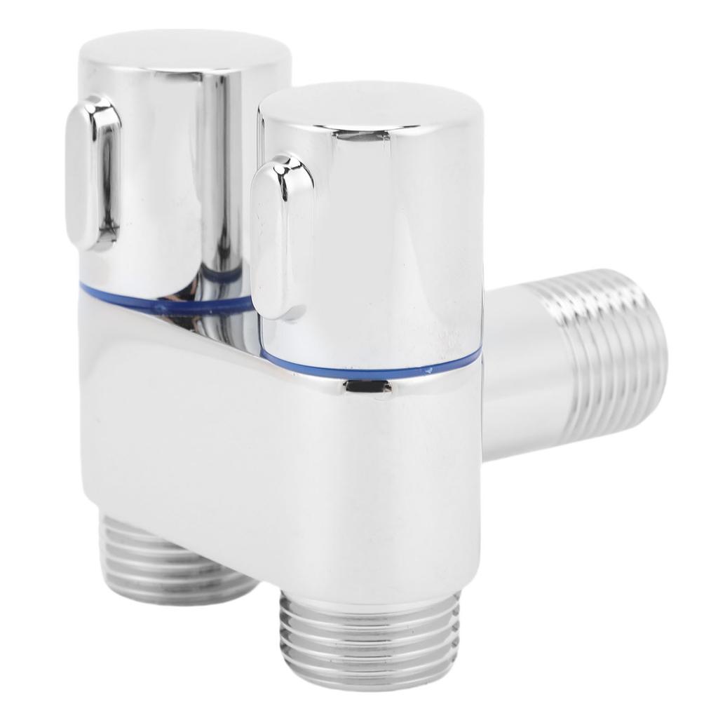Угловой клапан 1 вход 2 выхода G1 2 Наружная резьба Двойное управление Металлический угловой клапан для ванной комнаты туалета биде балкона