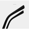 Sun-Protective Black Frame Sunglasses Street Photos Black Shades Glasses  for women man
