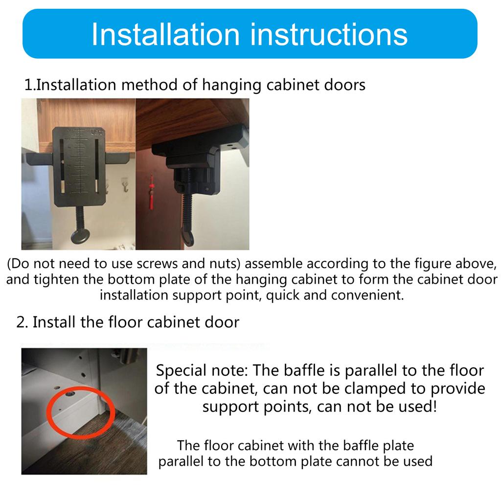 Зажим для установки дверцы шкафа, опорный зажим для монтажа рамы шкафа, локатор для установки двери из ПВХ