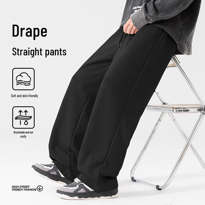 Warrior Men's Knit Wide-Leg Casual Pants