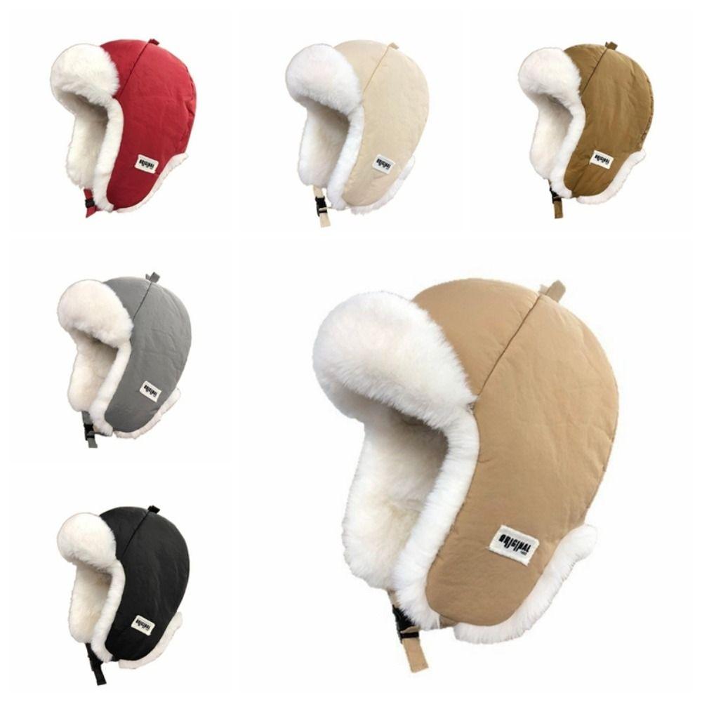 Thickened Winter Pilot Hat Windproof Women Hat Retro Cycling Lei Feng Hat  Outdoor