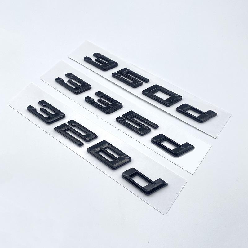 New Font Numbers Letters 316d 318d 320d 325d 328d 330d 335d GT ABS Emblem for BMW 3 Series E90 E46 F30 Car Trunk Logo