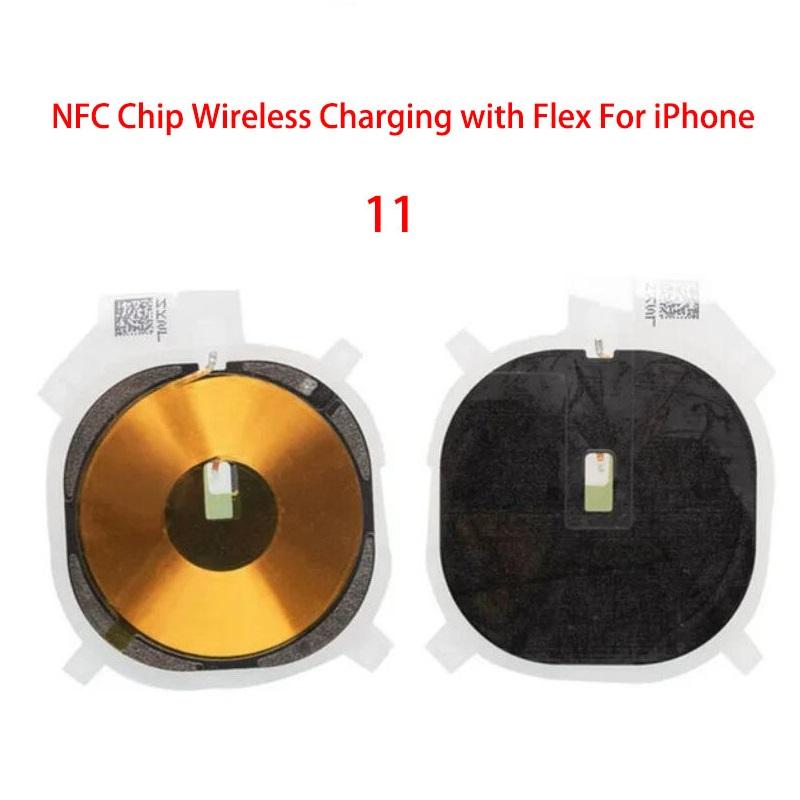 Wireless Charging Chip Coil NFC With Volume Flex For iPhone 11 Pro Max 12 13 14 X XS XR Charger Panel Sticker