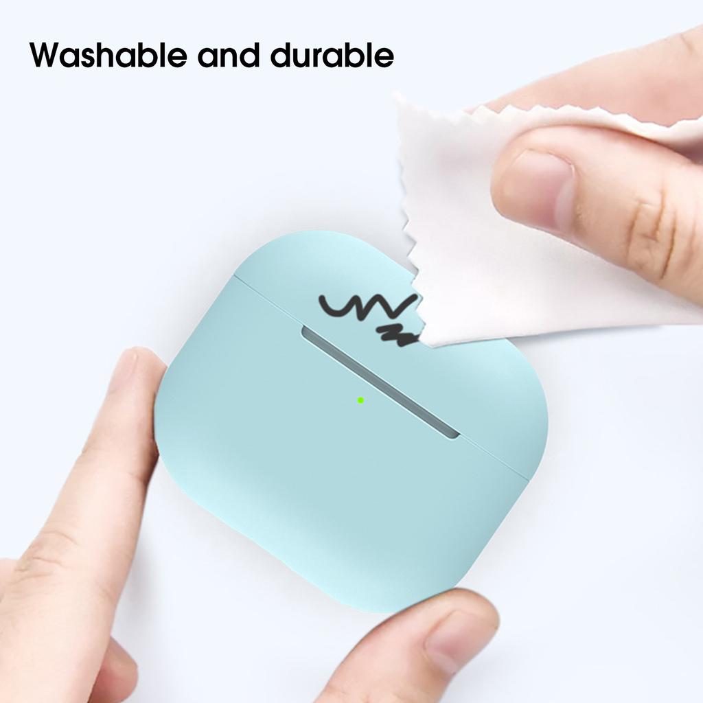 Износостойкий чехол для хранения однотонных наушников с защитой от падения для AirPods Pro