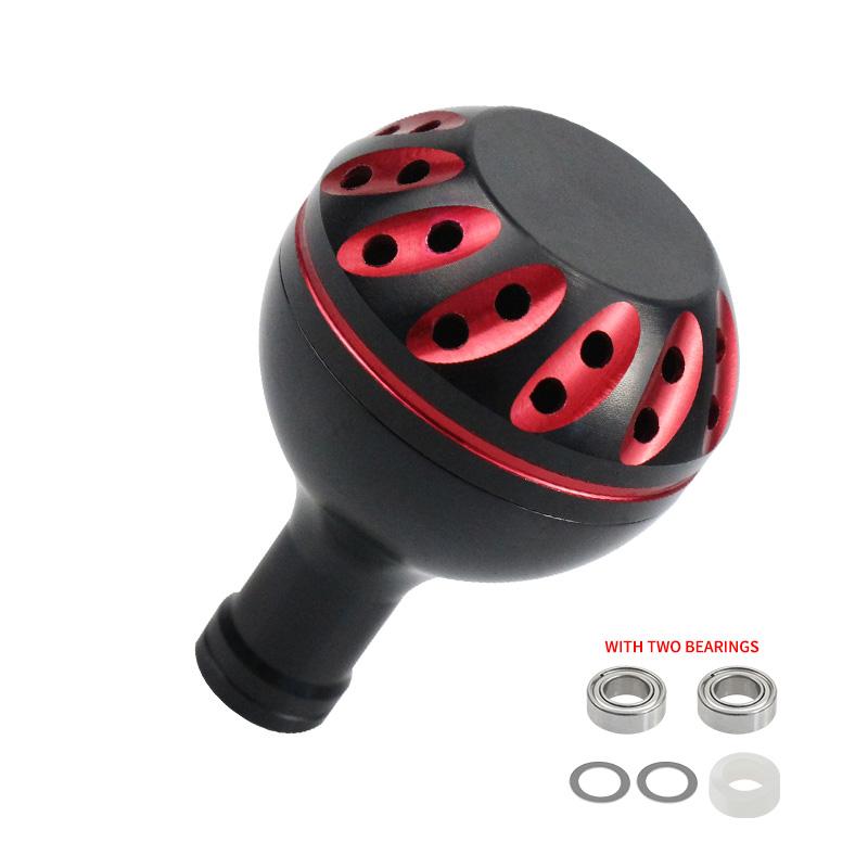 EKFan 32/35/38mm aluminum alloy fishing reel Knob for A/S/D With bearings 4mm shaft Spinning Baitcasting lure reel diy tools 4