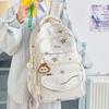 Letter Star Print Pattern Backpack With Multiple Compartments For Teens Girls