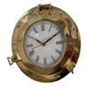 6" Decor Nautical Marine Brass Ship Porthole Clock Battery Quartz Wall Cloc
