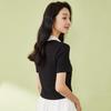 Women's Short Sleeve U-Neck Knit Top