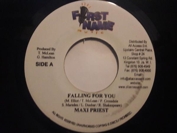 7-дюймовая пластинка MAXI PRIEST / RIK ROK - Falling For You / You're My Lady NONE Имя Муси Ямайка Регги, Ска и Даб Б/У