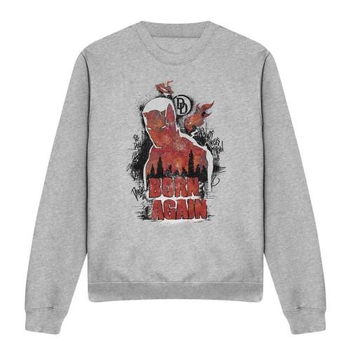 Daredevil Unisex Adult Born Again Matt Murdock Graffiti Heather Sweatshirt