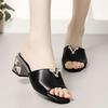 Fashion Slides With Heel Open Toe Sandals 39 Vip Woman Slippers Pvc Summer Shoe Sale Korea Style Designer Luxury Stylish Shoes for Women
