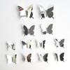 Stickers 12pcs/set Modern 3D Mirror Acrylic Butterfly Home Decoration DIY Art Wall Stickers