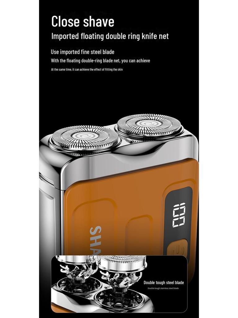 R18 Portable Men's Mini Electric Shaver - Super Clean Travel-Friendly Automator