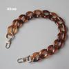 DIY New Fashion Woman Bag Accessory Detachable Replacement Blue Pink Brown Acrylic Chain Luxury Strap Resin Shoulder Clutch Chain