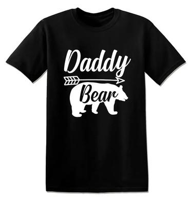 Funny Daddy Bear Fathers Day Gift TShirt 100 Cotton ONeck Summer Short Sleeve Casual Unisexs Tshirt Size S3XL