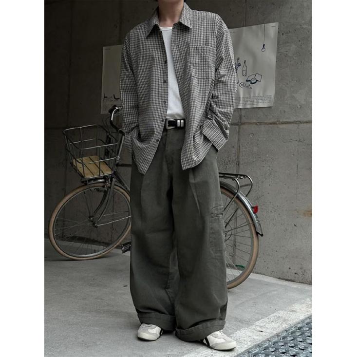 Рубашка с длинным рукавом с буквенным принтом 2024 года в японском стиле в стиле Гонконга, свободная рубашка для мальчиков, летнее модное универсальное повседневное пальто