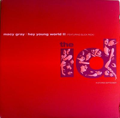 12-дюймовая пластинка MACY GRAY, SLICK RICK - Hey Young World II EAS16903PROMO Epic 2001 США Рэп и Хип-Хоп/R&B Б/у